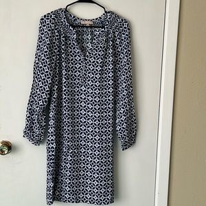 Banana Republic Dress Blue White Size 2